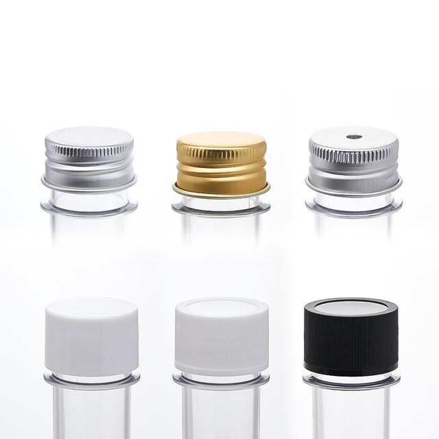 Bouteille en plastique de tube à essai de fleur séchée de poudre de masque de 45 ml